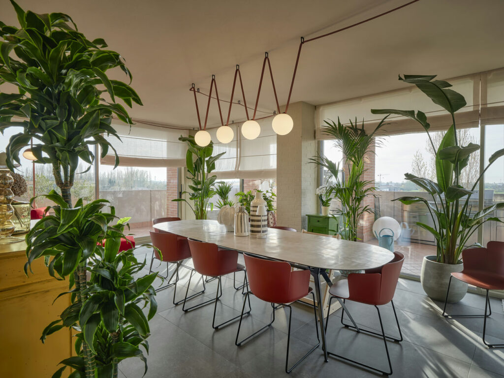 vendita installazione lampadario tavolo da pranzo moderno